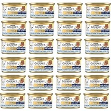 Uravas Store Gourmet Gold Kıyılmış Ton Balıklı Yaş Kedi Maması, Yetişkin Kediler (24 x 85 Gr)