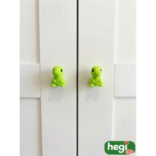 Çocuk Odası Kulpları - Trex Dinozor Kulp Örgü Desen (Tekli)