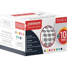 Tanex Nokta Etiket 10 mm Gri 5000 Li