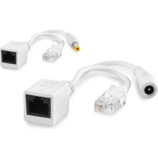 Uravas Store Ip Kamera Poe Set Ethernet Adaptör Güç Kablosu Beyaz HDX1324