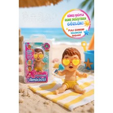 Toyfest Cicciobello Amicicci Plaj Zamanı Kumral Erkek Bebek Renk Değiştiren Kalp Gözlüklü 18.50 cm
