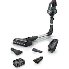 Bosch Unlimited 7 Yeni Seri (2 Bataryalı) 10 Yıl Motor Garantili Premium Şarjlı Dik Süpürge, Hijyenik ve Kartuş Filtreli 