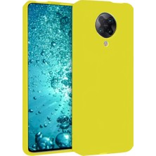 Uravas Store Newface Xiaomi Redmi K30 Pro Kılıf Nano Içi Kadife Silikon - Sarı