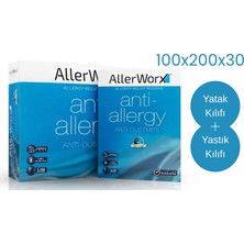 Allerworx Anti Toz Akarı Anti Alerjik Tek Kişilik Yatak Kılıfı ve Yastık Kılıfı 100X200X30