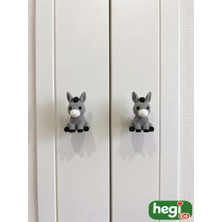 Çocuk Odası Kulpları - Eşek Kulp Örgü Desen (Tekli)