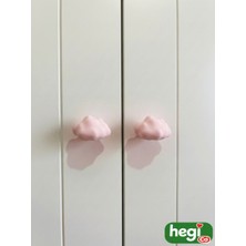 Çocuk Odası Kulpları - Bulut Kulp Pembe(Tekli)