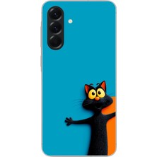 Le Balvo Samsung Galaxy A56 Uyumlu Kedi Uyarısı Baskılı Silikon Kılıf