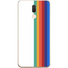 Le Balvo Huawei Mate 10 Lite Uyumlu Gökkuşağı Baskılı Silikon Kılıf