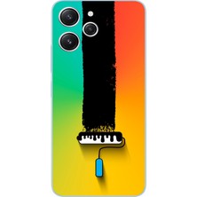 Le Balvo Redmi 12 Uyumlu Boya Rulosu Baskılı Silikon Kılıf