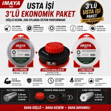 İmaya Tırpan Malzeme Seti | 3.3X45M Misina-Otomatik BAŞLIK-3.3X25M Misina | 3'lü Usta Işi Ekonomik Paket
