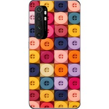 Le Balvo Xiaomi Mi 10 Lite Uyumlu Renkli Düğmeler Baskılı Silikon Kılıf