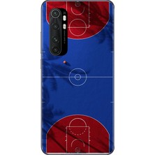 Le Balvo Xiaomi Mi 10 Lite Uyumlu Basketbol Sahası Baskılı Silikon Kılıf