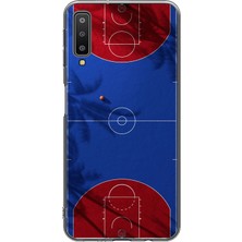 Le Balvo Samsung Galaxy A7 2018 Uyumlu Basketbol Sahası Baskılı Silikon Kılıf