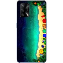 Le Balvo Oppo A74 Uyumlu Tatil Kumsal Gecesi Baskılı Silikon Kılıf