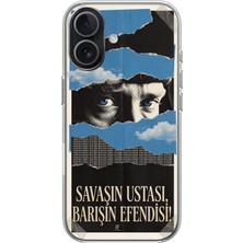 Le Balvo iphone 17 Uyumlu Savaşın Ustası Atatürk Baskılı Silikon Kılıf