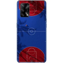 Le Balvo Oppo A74 Uyumlu Basketbol Sahası Baskılı Silikon Kılıf