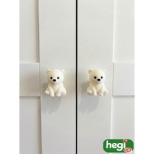 Çocuk Odası Kulpları - Kutup Ayısı Kulp Örgü Desen (Tekli)
