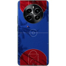 Le Balvo Realme 12 4g Uyumlu Basketbol Sahası Baskılı Silikon Kılıf