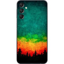 Le Balvo Samsung Galaxy A24 Uyumlu Orman Gecesi Renkli Baskılı Silikon Kılıf