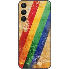 Le Balvo Samsung Galaxy A25 Uyumlu Yan Gökkuşağı Baskılı Silikon Kılıf