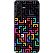 Le Balvo Samsung Galaxy A17 Uyumlu Renkli Karışık Çizgiler Baskılı Silikon Kılıf