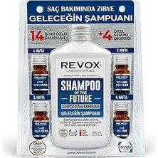 Uravas Store Revox Bitkisel Şampuan ve Aktif Özlü 4 Adet Özel Destek Serumu Saç Bakım Seti Geleceğin Şampuanı