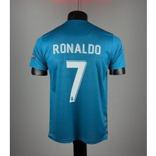 BARBITOS Cristiano Ronaldo Realmadrid 2017 Şampiyonlar Ligi Turkuaz Kısa Kol Forması