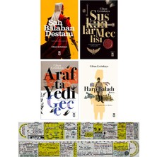 Timaş Yayınları Cihan Çetinkaya 4 Kitap Set / Şah Balaban Destanı + Suskunlar Meclisi + Arafta Yedi Gece + Harp Başladı + Özel Cetvel
