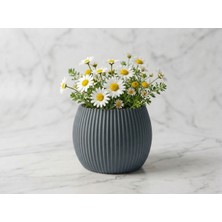 Ta-Fu Global 0,35 Lt Yuvarlak Plastik Saksı (9cm Çap Ağız Kısmı x 9cm Yükseklik)