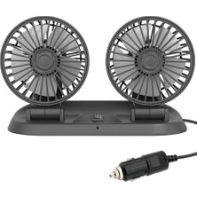 Powermaster FAN10 12 Volt Dc Çakmaklıklı Mini 2li Plastik Araç Fanı