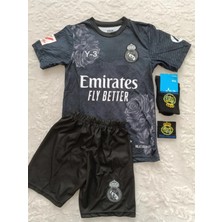 BARBITOS Realmadrid Bellingam 2024-25 Y3 Sezon Çocuk Forması-Siyah 2liset