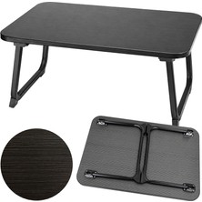 Sunup SN-29692 Katlanabilir Laptop Masası ve Yatak Koltuk Üzeri Tepsisi Siyah 60X40CM