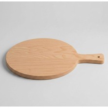 Abnturk 28 cm Çaplı  1cm Kalınlık Yuvarlak Mdf Ahşap Yufka Açma Tahtası