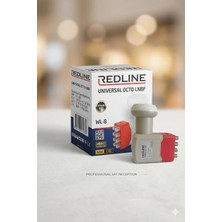 Has Digital Teknoloji Redline 8 Çıkışlı Şekilli Lnb Full Hd 4 K 0.1 Db