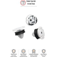 SEMECHLER Renault Clio 3-4 Megane 2-3-4 Fluence Symbol Uyumlu Kapı Döşeme Klipsi (50 Adet)