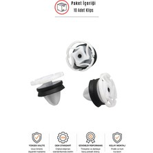 SEMECHLER Renault Clio 3-4 Megane 2-3-4 Fluence Symbol Uyumlu Kapı Döşeme Klipsi (10 Adet)