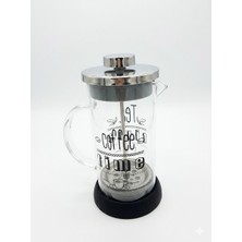 Nishev.com Evini Sev Tasarım French Press - Filtre Kahve ve Bitki Çayı Demliği 350 ml Siyah