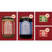 Şekercizade 1890 Paylaşma Paketi 2 (Yerli Susam Tahin 650GR x 2 + Doğal Dut Pekmezi 800GR x 2 + Yerli Susam Sade Tahin Helvası 500GR x 2 + Yerli Susam Antep Fıstıklı Tahin Helvası 500GR x 2)