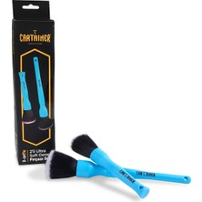 Cartainer 2’li Ultra Soft Detay Fırça Seti Hassas Yüzeyler İçin Ergonomik Temizlik Araçları