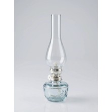 Nishev.com Evini Sev Dekoratif ve Kullanılabilir Gaz Lambası Kücük Boy 24 cm Şeffaf
