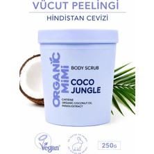 Vücut Peelingi Coco Jungle Doğal Vegan Nemlendirici Selülit Karşıtı Body Scrub, 250G