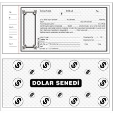 Jokey Kırtasiye (Dolar-Türk Lirası-Euro) Senet Karnesi 1.koçan / 50YAPRAK (Seçenekli Ürün)