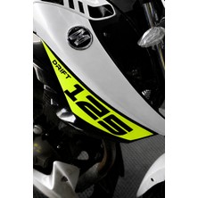 Banxtre Mondial Drift-L Için Yan Drenajlar Için DRIFT+125 Yazılı Sticker (Sağ ve Sol)