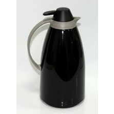 Nishev.com Evini Sev Cam Iç Hazneli Vakumlu Termos 1.0 Litre - Sıcak ve Soğuk Tutucu Siyah