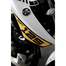 Banxtre Mondial Drift-L Için Yan Drenajlar Için DRIFT+125 Yazılı Sticker (Sağ ve Sol)