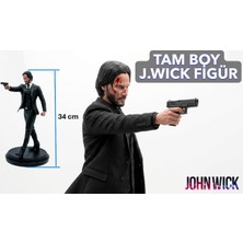 3D Baskı John W. Figürü – Dekoratif Koleksiyon Biblo – Film Karakteri Masa Dekoru Dev Boy 34 cm