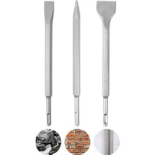 Depomega 3 Parça Keski Murç Seti Beton Tuğla Duvar Kırma Delme Hilti Uç 25 cm