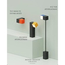 Mooddesign Mını Block Cube Decoratıve Lamp - Mini Blok Küp Dekoratif Çoklu Masa ve Yer Lambası (5'li-3'lü)