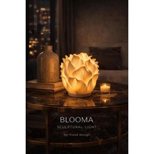 Mooddesign Blooma Ambient Light Object - Modern Form Elegance Tasarım Gece Lambası, USB Kablolu