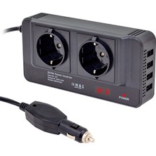 Techmore 200 Watt 12-220V Çakmak Çevirici Modified Sinus Inverter Çevirici Superbox-pc-Şarj Cihazları Içindir (Detaylı Bilgi Ürün Açıklamasında)